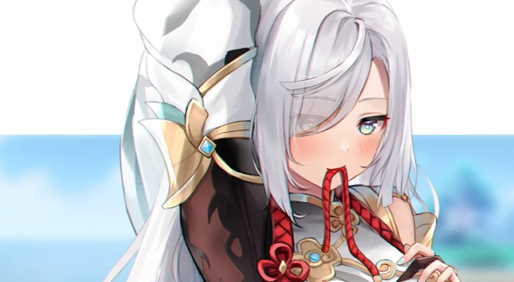 原神申鹤脸红流口水图片什么梗,申鹤流眼泪翻白眼图片