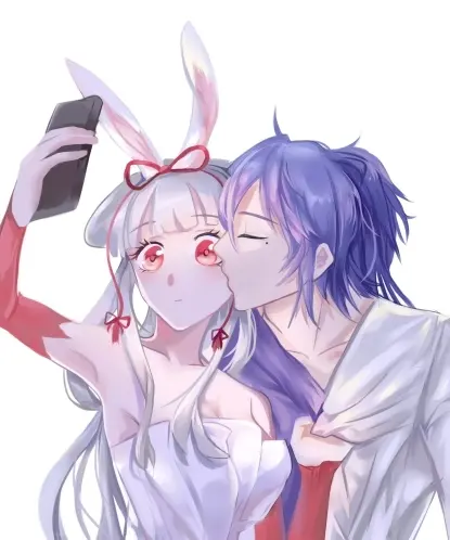 鐜嬭€呰崳鑰€cp鏉庝俊涓庡叕瀛欑鐨勫畾鏍肩灛闂达紝涓や汉涓€璧峰悎鐓х殑鏁呬簨