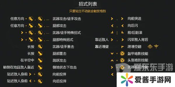 暗影格斗3出招表大全 暗影格斗3出招顺序