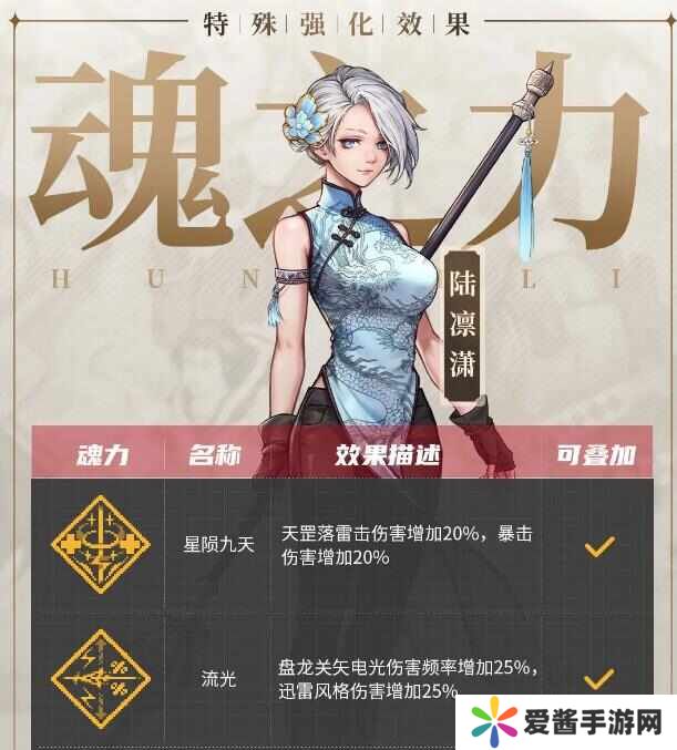 战魂铭人陆凛潇魂之力怎么选择？陆凛潇魂之力搭配推荐[多图]图片2